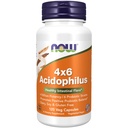MAINTENANT Aliments suppléments, Acidophilus 4X6, 4 milliards de puissance avec 6 souches probiotiques, souche vérifiée, 120 capsules de légumes