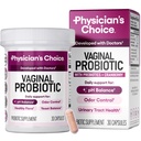 Physician's CHOICE Vaginal Probiotics for Women - pH Balance, Odor Control, Yeast Balance, Vaginal Flora & Feminine Health - 6B CFU with Organic Prebiotics and Cranberry Extract - 30 CT