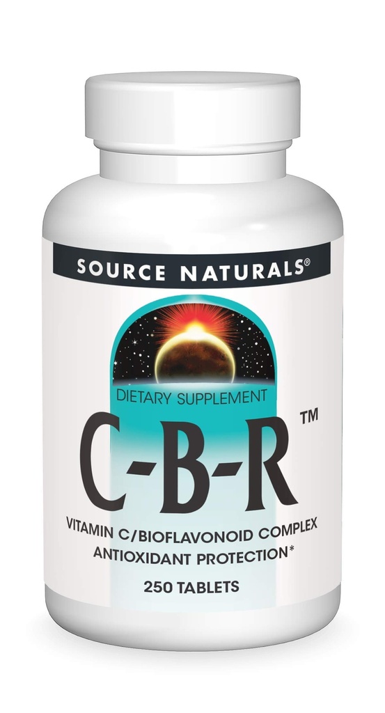 Source Naturals C-B-R - Vitamin C, Bioflavonoid Complex for Antioxidant Protection - 250 Tablets