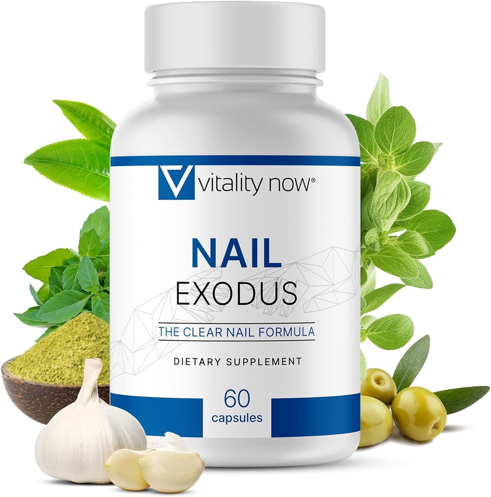 Nagel Exodus - vitaliteit gezonde nagels - Premium formule voor gezondere voeten - 60 capsules
