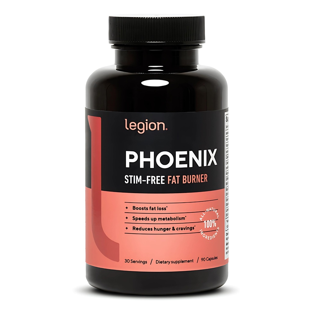 LEGION Phoenix Thermogene vetbranders & gewichtsverlies pillen - 30 porties, 90 capsules (cafeïnevrij)