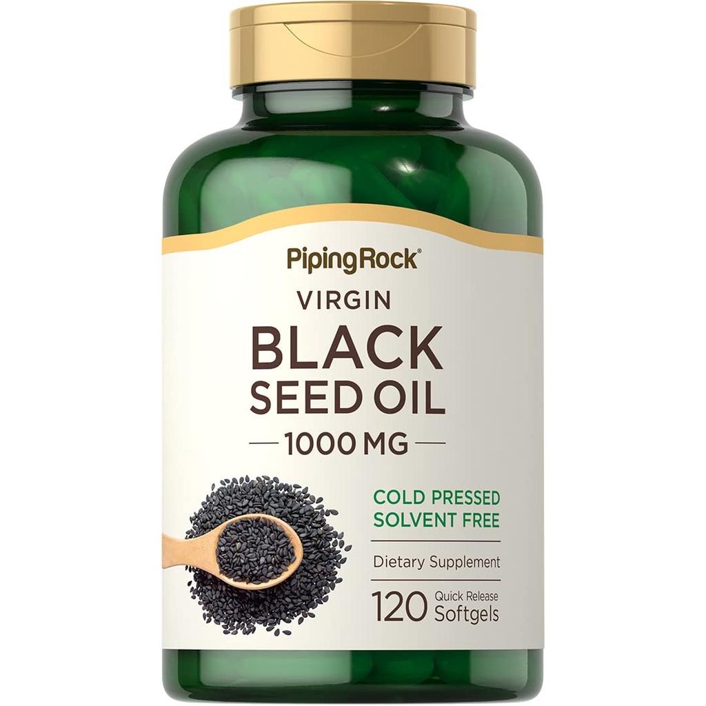 Piping Rock Black Seed Oil Softgel Capsules 