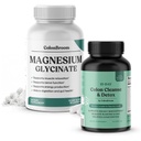 ColonBroom 15 Day Colon Cleanse & Detox Cleanse for Weight Loss + Pure Magnesium Glycinate Capsules | 1 Month Supply (90 Capsules) | Supplement for Sleep, Heart & Muscle Support