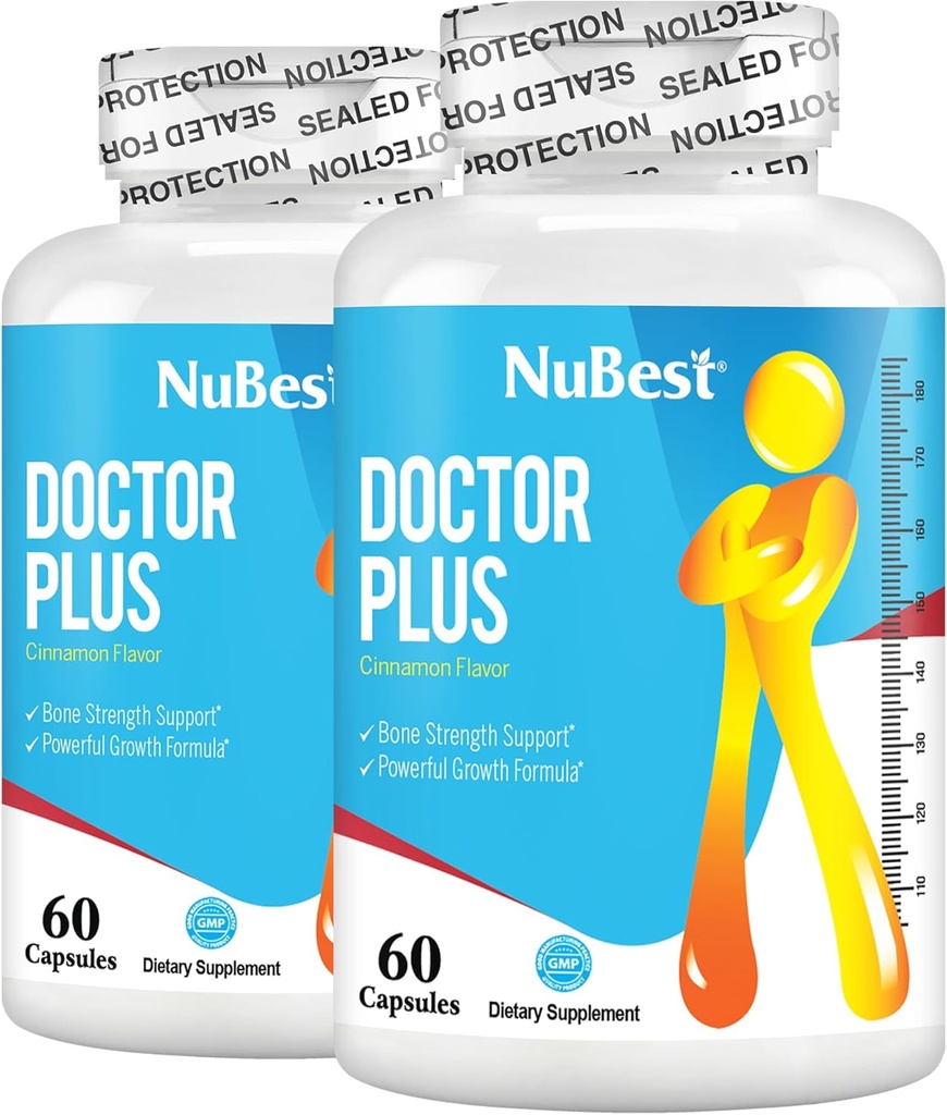 Doctor Plus met calcium, vitamine D3, vitamine K2 (MK7), Magnesium Capsules voor botsterkte, gezonde botten, immuniteit, Calcium Max Absorptie voor leeftijd 10+ 