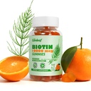 Biotin Gummies, Hair Growth Gummies with 10000 mcg Biotin/Collagen/Keratin, Hair Vitamins for Fuller Hair, Stronger Nails, Glowing Skin, Beauty Support for Women, 60 Count, Orange Flavor