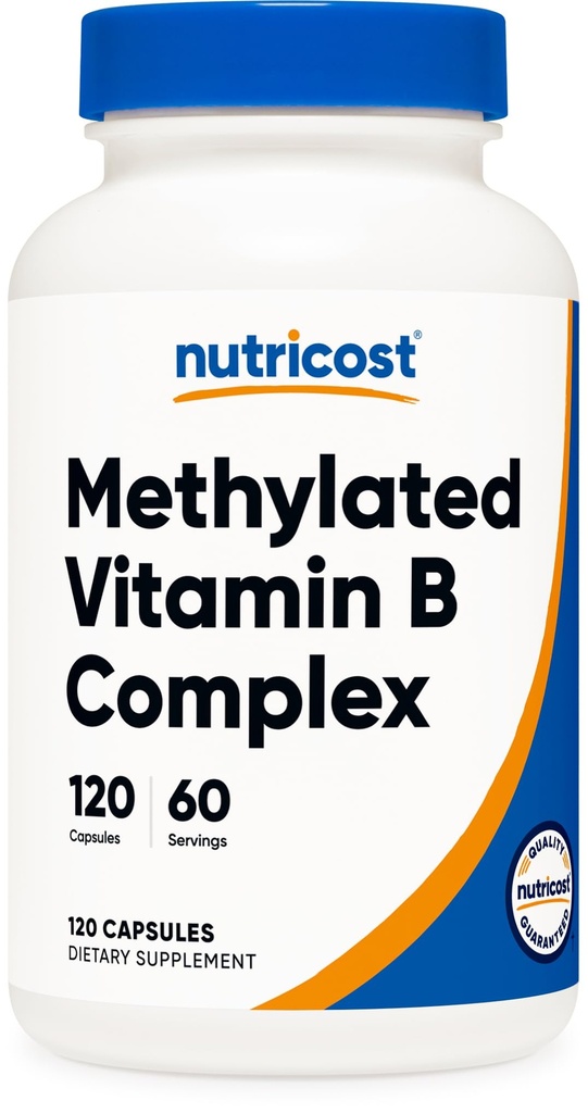 Nutricost Gemethyleerde vitamine B Complex 120 capsules - (60 porties) Glutenvrij