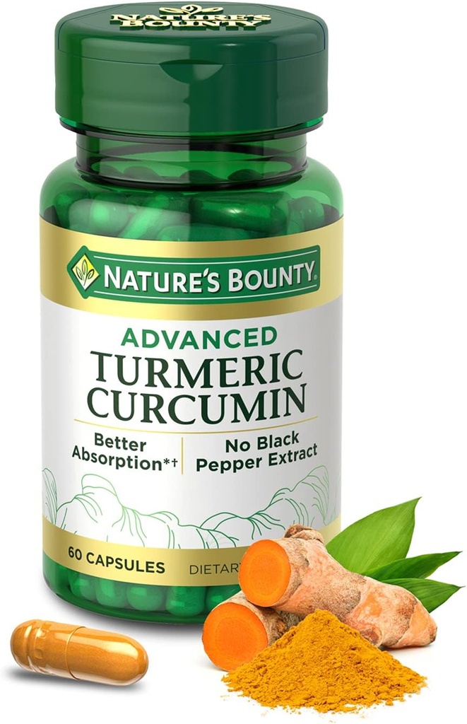 Nature's Bounty Advanced Turmeric Curcumin, 60 Count