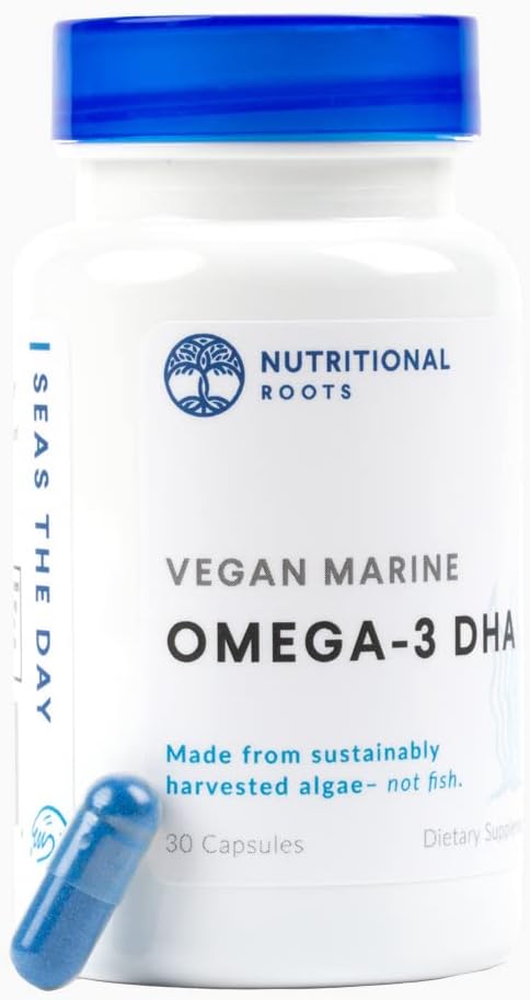 Omega 3 Algen DHA Vegan - Omega 3 DHA Supplement, Plant-Based Omega-3 Blend van Biologische Algen, Biologische Chia, en Organische Vlas Zaad Derde partij Getest, Doctor's Choice,1 Maand Supply, 30 Capsules