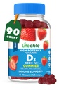 Levensbaar Suikervrij Vitamine D 5000 IE - Geweldig Proeven Natuurlijke Smaak Gummy Supplement - Glutenvrij Vegetarisch GGO-vrij Kauwbaar - voor Immune Ondersteuning en Bone Health - voor volwassenen - 90 Gummies