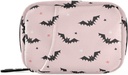 Halloween vleermuizen roze pil Box 7 Dag pil geval reis pil Organisator tas met rits draagbare weekly vitamine geneeskunde supplement houder pouch tas