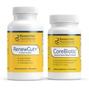 Researched Nutritionals Gut Health Bundle - CoreBiotic Spore Probiotic (60 Capsules) & RenewGut+ GI Complex to Support Gut Lining, Healthy Histamine Levels & Digestive Health (120 Capsules)
