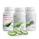 AloëCure Biologische Aloë Vera Capsules Pack - 3 stuks - VeraFlex, Aloë Vera Capsules, Probiotica + Enzymen