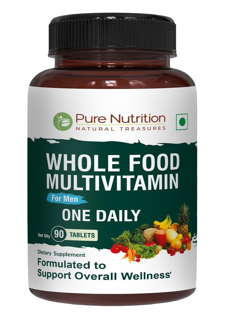 Pure Voeding Multivitaminen van het hele voedsel voor mannen 90 Tabs 