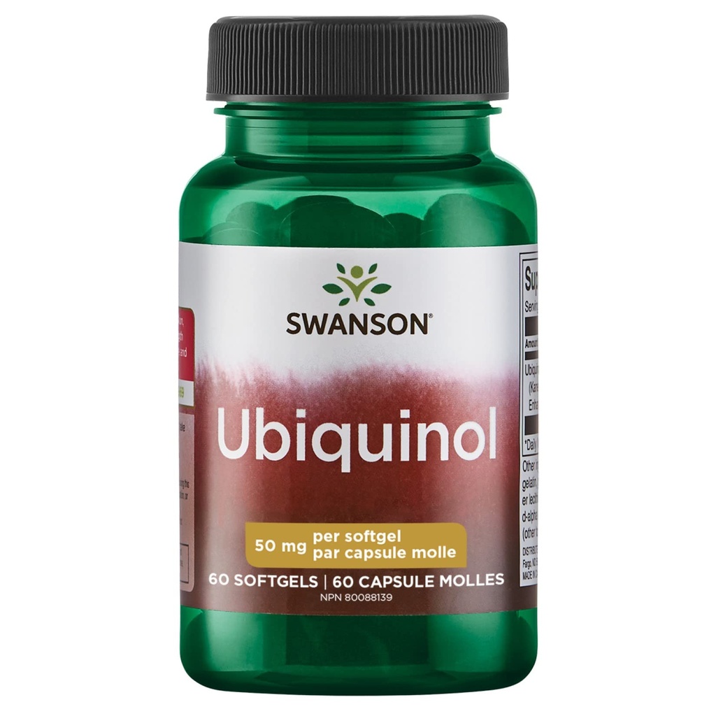 Swanson Ubiquinol 50 Milligrams 60 Sgels