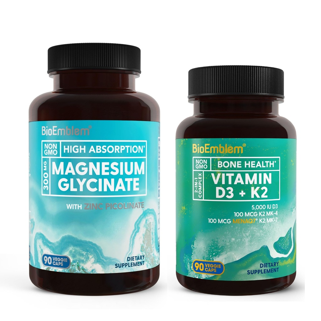 BioEmblem Magnesium Glycineer met zink en vitamine D3 K2