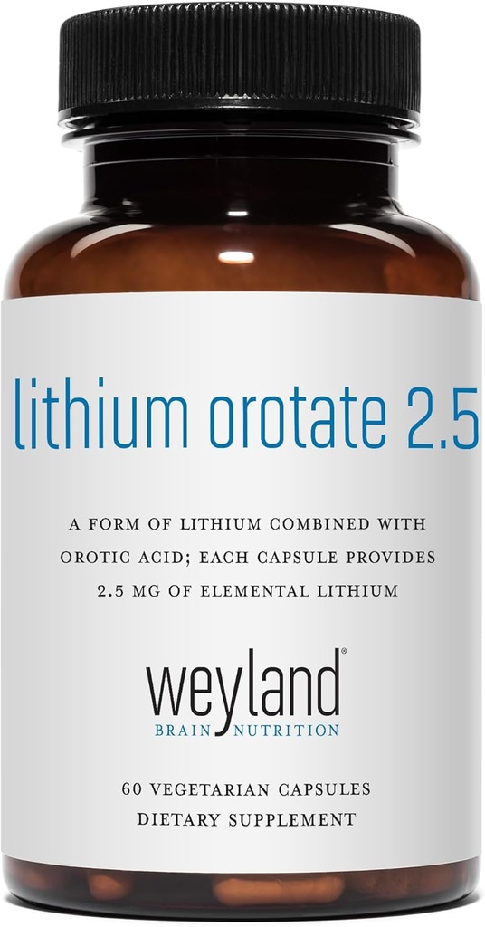 Lithium Orotaat 2,5 mg (1 fles), 60 Vegetarische capsules