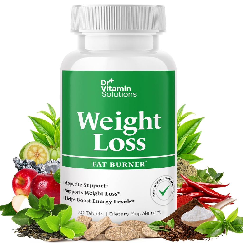 Fat Burner pour les femmes et les hommes, perte de poids et pilules de l'alimentation suppresseur d'appétit, stimuler le métabolisme thermogénique avec thé vert, Garcinia Cambogia, Chrome - naturel, non-OGM - 30 jours d'approvisionnement, Dr Vitamine