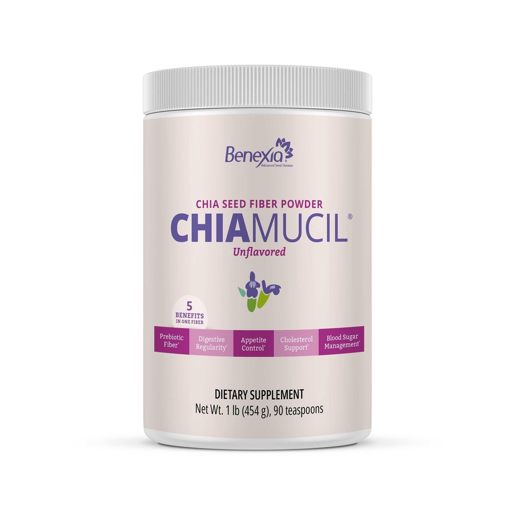 Chiamucil Prebiotic Chia Fiber Supplement Powder 