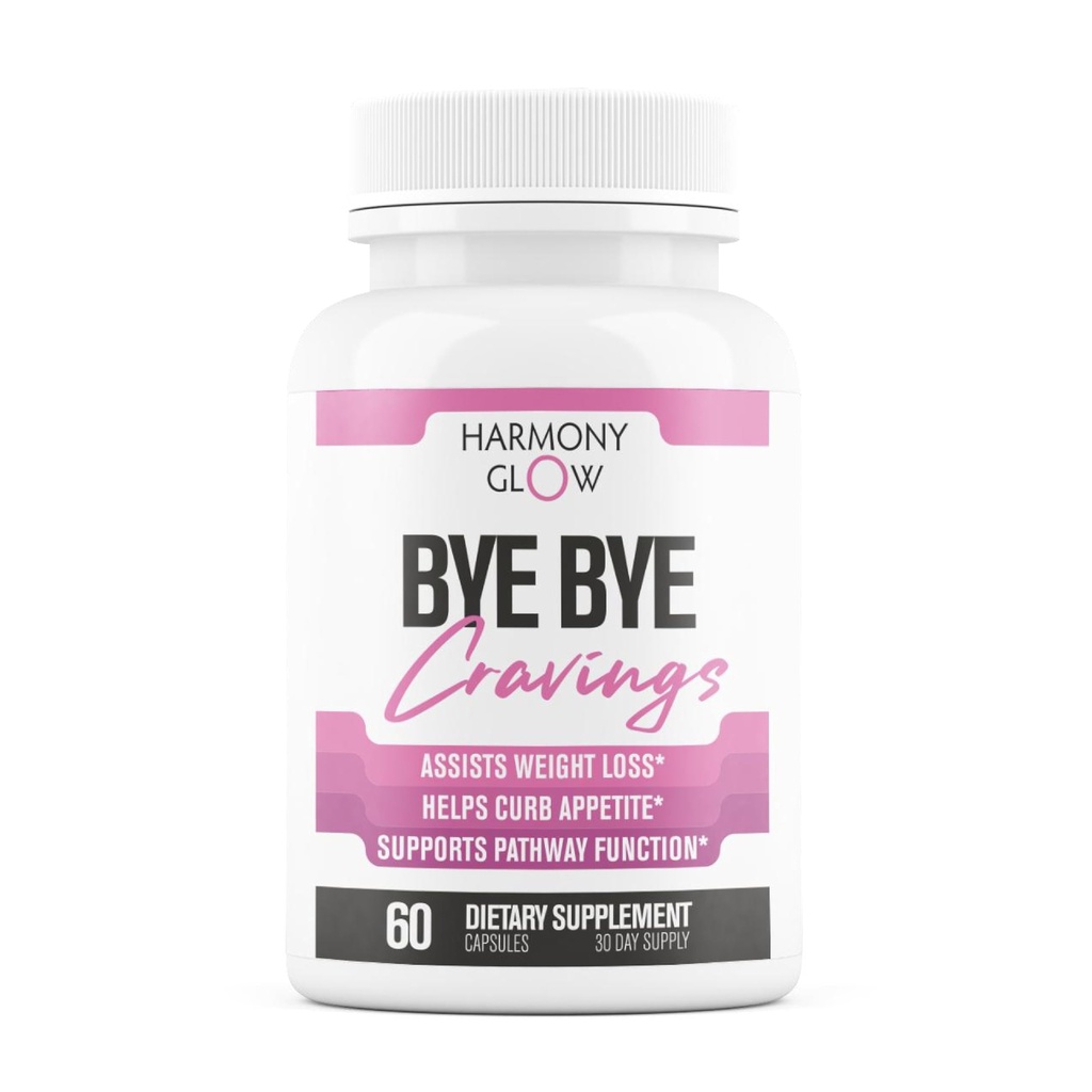 ByeBye Cravings Appetite Suppressant - Ondersteunt GLP-1 Wegfunctie, gewichtsverlies pillen voor vrouwen & vet brander + Apetite Suppressant 3rd Party Tested Supplement - 60 capsules om gewicht te verliezen