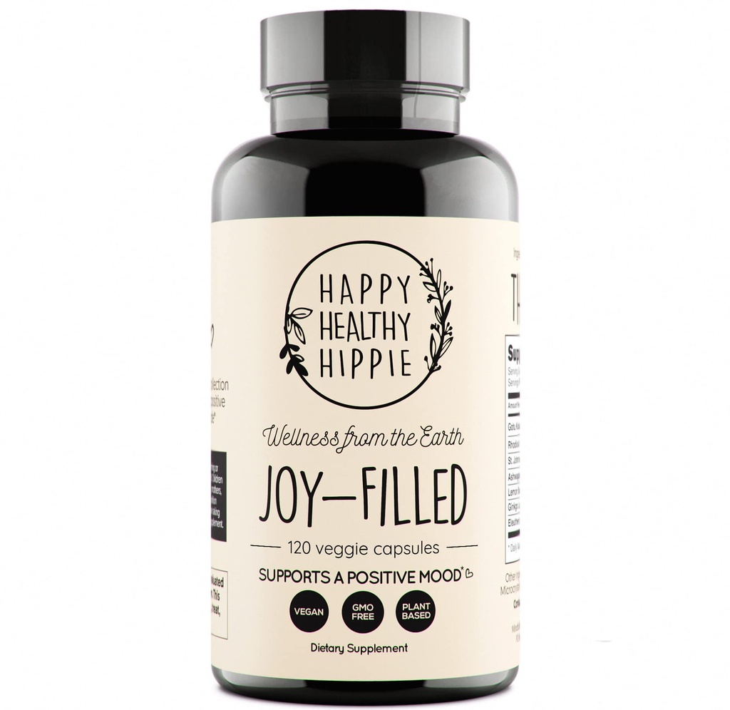 Joy-Filed Mood Support Supplement - 7 Herb Complex w/St. Johns Worts (120 Ct) 