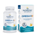 Nordic Naturals Omega-3D, Saveur de citron - 120 gels mous - 690 mg Omega-3 + 1000 UI Vitamine D3 - Huile de poisson - EPA et DHA - Soutien immunitaire, santé du cerveau et du coeur, os sains - non-OGM - 60 portions