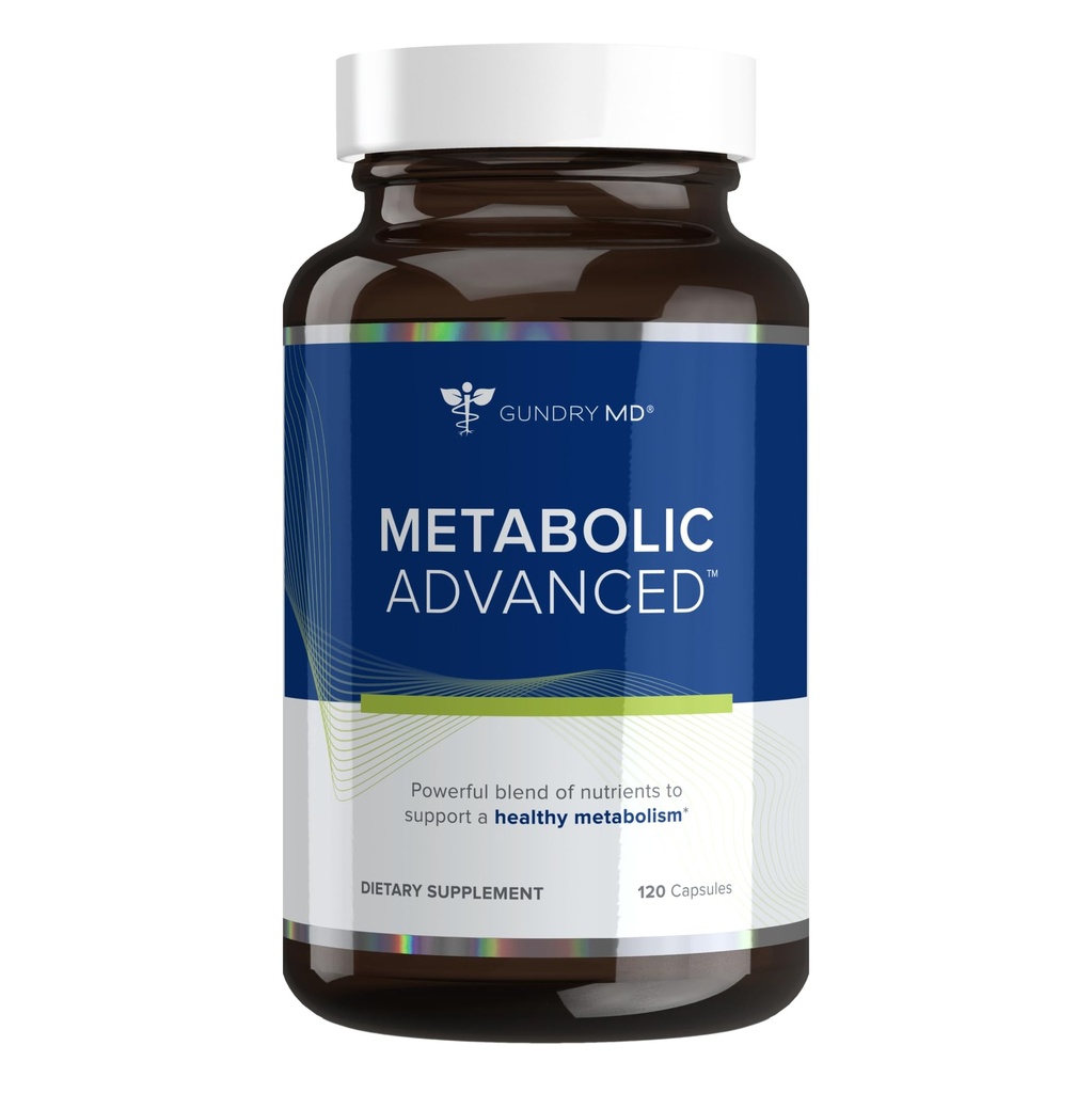 Gundry MD® Metabolic Advanced Nutrient Blend with Berberine to Support Healthy Metabolism, 120 Count