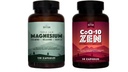 Natuurlijke Rhythm Cardio Calm Bundle - Triple Calm Magnesium 150mg, 120 Capsules + CoQ10-ZEN (Cozyme Q10 + L-Carnitine + L-Theanine), 30 Capsules