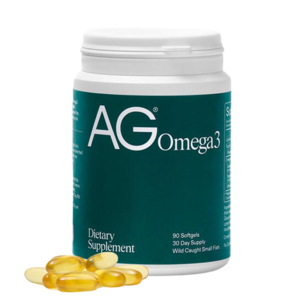 AG1 Omega 3 Huile de poisson Softgels – 2000mg EPA & DHA de poissons sauvages, soutient la santé du coeur, du cerveau et des articulations