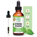 Extrait de Gymnema Sylvestre-Liquid, sans alcool, sans gluten, sans OGM, goutteur, bouteille- 1 oz