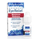 Bausch + Lomb Advanced Eye Relief, Maximum Redness Reliver and Lubricant Eye Drops, Soothes Burning & Irritated Dry Eyes, Moisturizes & Comforts, 0.5 Fl Oz (pakket van 6)