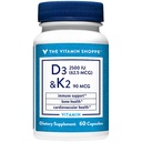 La Vitamine Shoppe Vitamine D3 K2 2500 UI - Densité osseuse et santé du coeur