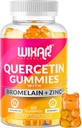 Quercetine Gummies - Quercetine 500mg met bromelaïne, zink, vitamine C&D3 - Quercetine Gummy Supplementen voor Immuun Ondersteuning en Allergie - Immuniteit Booster Vitaminen Supplement 