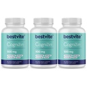 BESTVITE Cognizin Citicoline 500mg (180 Capsules végétariennes) (60x3) - Études cliniques Premium Choline Nootropic - Pas de stéarates - Vegan - Sans gluten - Suppléments Cerveau pour la Mémoire et la Focus