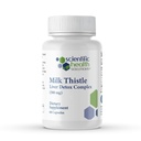 Complexe de détox du foie de chardon de lait – Supplément de soutien du foie de qualité clinique avec curcuma, dandelion, betterave, picrorhiza, poivre noir – Détox de phase I et II – 60 capsules – non-OGM