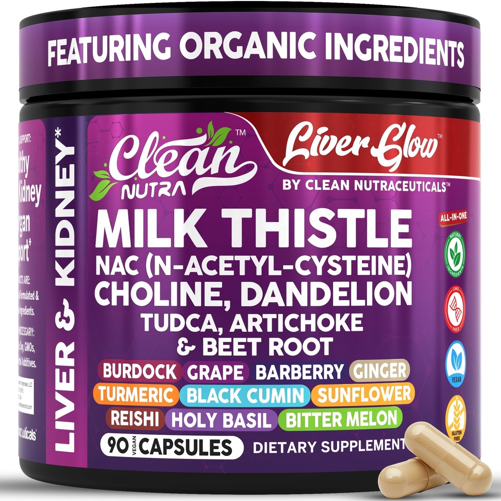 Clean Nutra Organic Milk Thistle Supplement 