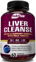 NutriFlair foie nettoyer la désintoxication et le supplément de réparation avec le chardon de lait, curcuma, dandelion, extrait d'artichaut, Berberine HCL, Ginger - soutien du foie et santé du foie, pilules non-OGM, 60 capsules de légumes