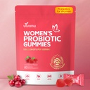 VivoNu Probiotiques pour les femmes, Gummées probiotiques pour les femmes, 500 millions d'UFC, Gummées d'équilibre féminine pour l'odeur saine, Soutien digestif et Gummée santé + Vitamine C pour le soutien immunitaire - 60 Gummées
