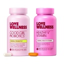 Love Wellness Good Girl Probiotics and Healthy V Vitamin | Womens Wellness Duo | Womens Probiotics Supplements for pH Balance and Vaginal Health