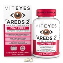 Viteyes AREDS 2 Zinc Free Macular Support, Natural Allergen Free Capsules with Vitamin E, Vitamin C, Lutein & Zeaxanthin, No Zinc, No Copper, Eye Doctor Trusted, Manufactured in the USA, 180 Ct