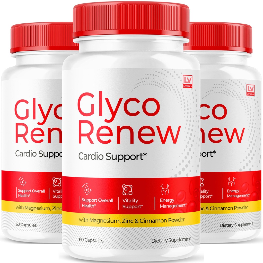 (3 Pack) Glyco Renew - Glyco Renew Blood Support, Glyco Renew Blood Support, Glyco Renew Blood Support Pills, Glyco Renew Blood Support, Glyco Renew Pills, Glyco Renew Supplément, 90 Capsules