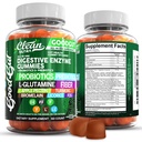 Schone Nutraceutica Digestieve enzymen met Probiotica & Prebiotica voor Digestieve Gezondheid Gummies & L-Glutamine voor Gut Health Bromelain Apple Pectinulin FOS Plant Based Vegan Gummy Vitaminen