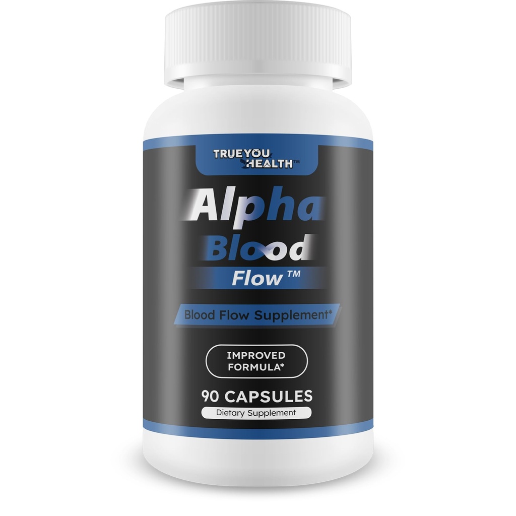 Alpha Blood Flow - Improved Formula - Our Best Alpha Boost Male Blood Circulation Supplements for Men - Circulatory Supplements Best Blood Flow Vasodilator Nitric Oxide Blood Flow Supplements for Men