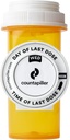 Dosering Time Tracker - Medication Intake Management - Medication Organizer Herinnering - AM/PM - Dosering Herinnering in Dagelijkse en Uur - Pill Tracker - Made in Texas (White)