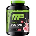 MusclePharm Combat 100% Wei Proteïne Poeder, Aardbei Cream Smaak, Snelle Herstel & Spier Gain met Wei Proteïne Isolaat, Hoog Proteïne Poeder voor Vrouwen & Mannen, Glutenvrij, 5 lb, 70 Servers