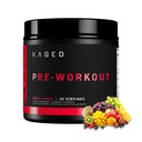 Kaged Original Pre Workout Powder | Fruit Punch | Pre-Workout with Creatine, Beta Alanine, L-Citrulline, BCAAs | 274 mg Caffeine | Pre Supplements for Men & Women | 20 Servings