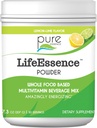 Pure Essence Labs LifeEssence Multivitamine Powder for Men and Women, Natural Herbal Supplement with Vitamin D3, B12, and Biotin, Energizing Whole Food Based Powder Mix, 7.3 oz