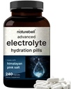 Advanced Electrolyte Pills, 240 Capsules | Salt Pills with Electrolytes for Fasting Hydrating | Made with Himalayan Pink Salt, Sodium, Potassium, Magnesium & More – Keto, Unflavored, No Sugar, Non-GMO