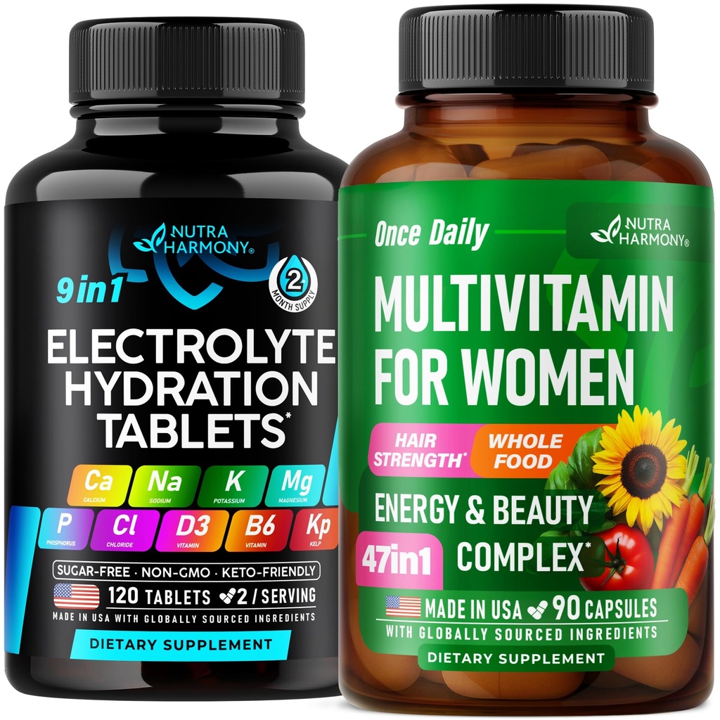 NUTRAHARMONY Electrolytes Tablets & Multivitamins for Women