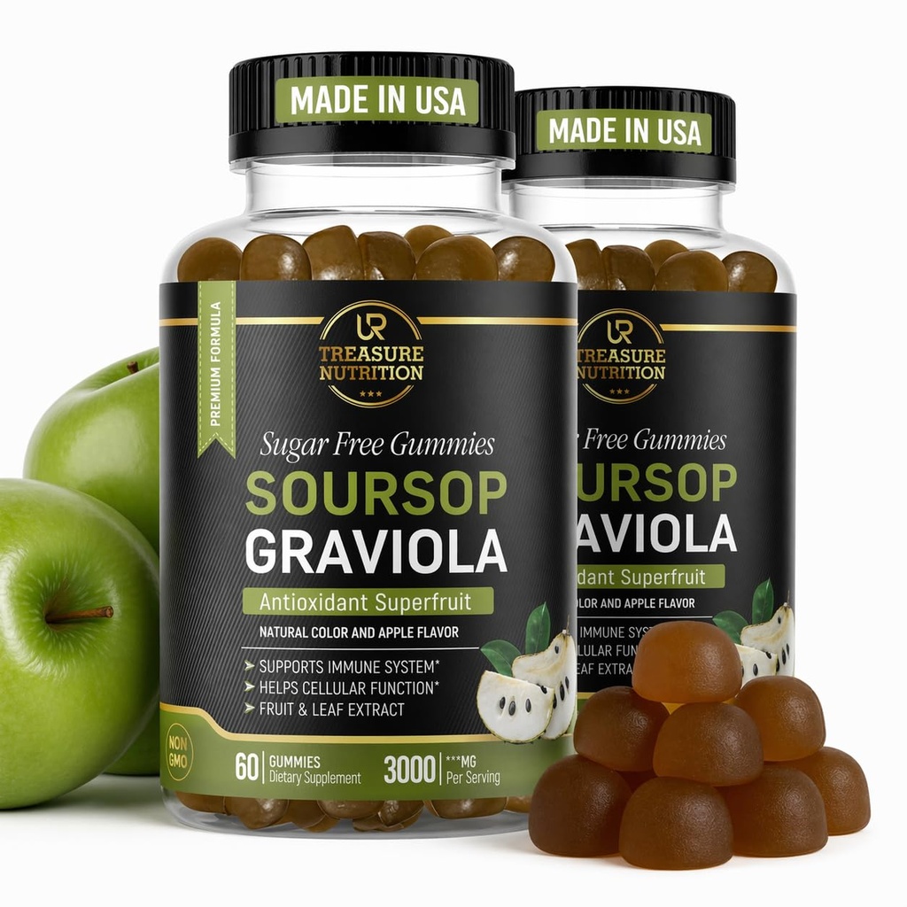 Feuilles de sourcils & Gommies de fruits de sourcils - 3000mg Extrait de sourcils - Supplément de 2 paquets de gravola - Fruits et feuilles de sourcils - 120ct - Sans sucre - Sans gluten – Non-OGM – Amis végétaliens