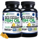 (Pack of 2) Natural Antarctic Wild Caught Omega 3 Fish Oil DPA-EPA-DHA Supplement 2.900 Milligrams Triple Strength Ultra Pure Concentrated SoftGels - No Fish Proef Burps